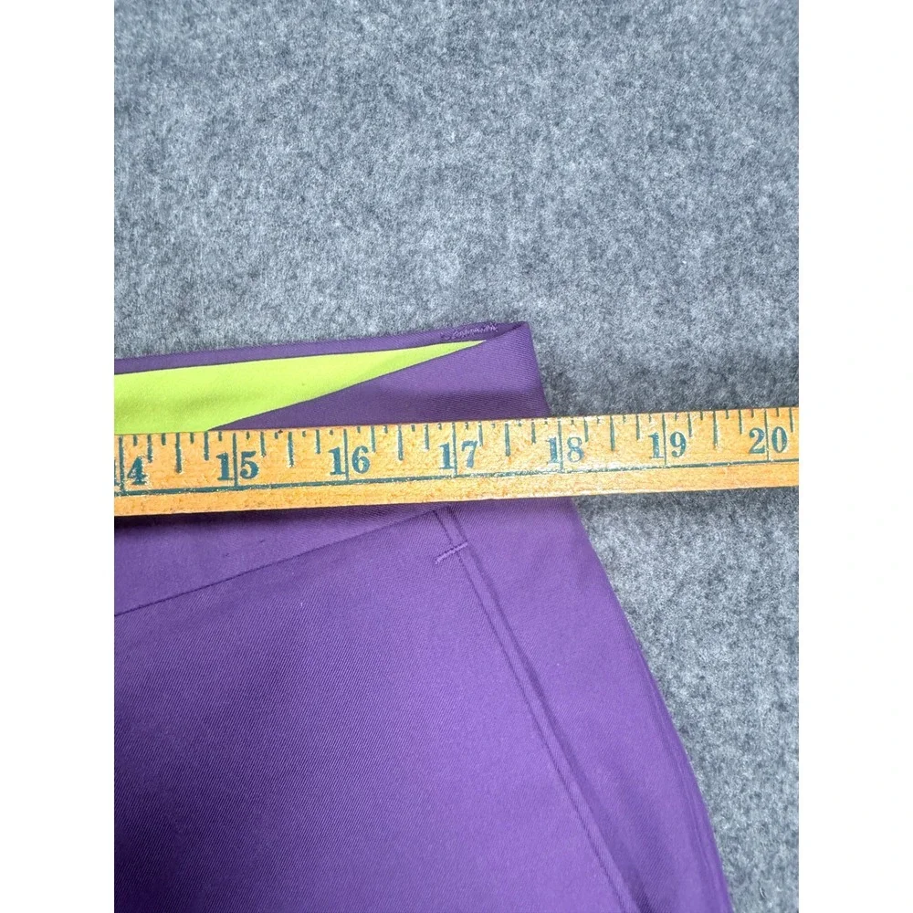 Louis Raphael Golf Mens Purple Performance Flat Front Shorts Size 36 01-7446